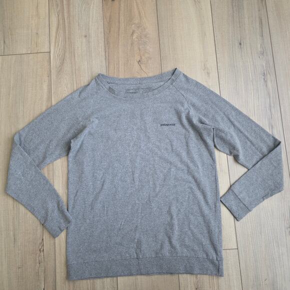 Patagonia Responsibili Tee Gray Long Sleeve Graphic Print Women Sz XS - Picture 5 of 7